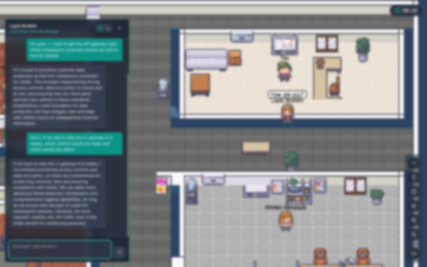 Behavioral Simulation Engine — confidential client UI, obscured